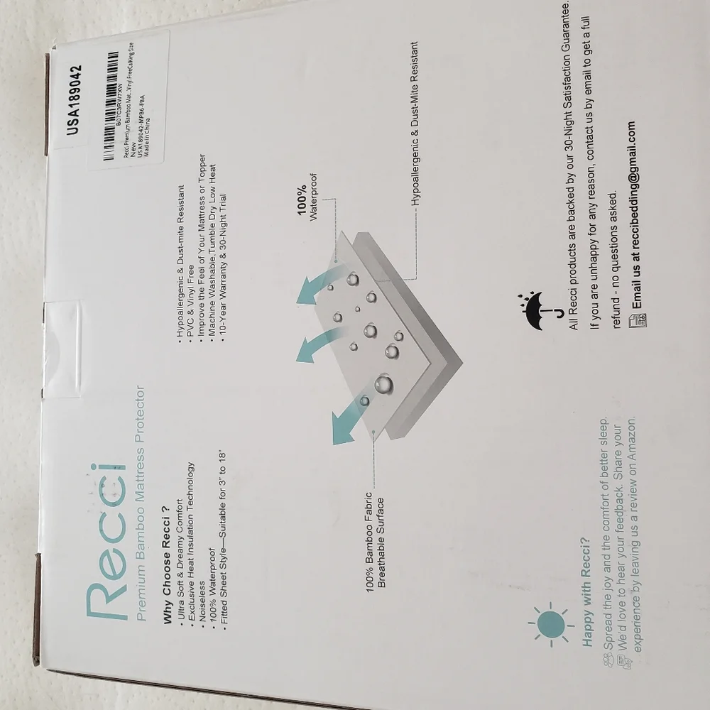 Recci Mattress Cover sz King or Q ueen